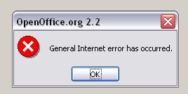 Internet Error